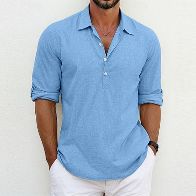 Classic Linen Polo Shirt