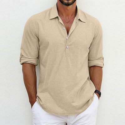 Classic Linen Polo Shirt