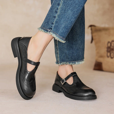 VeldaClassic – Elegant Leather Mary Janes