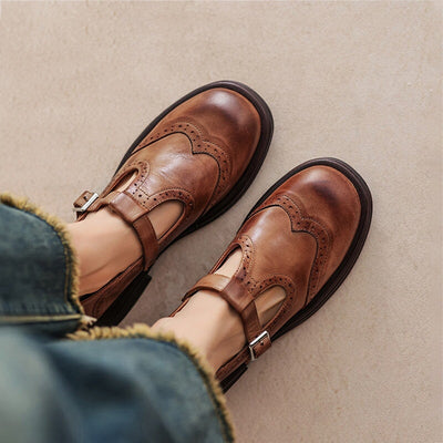 VeldaClassic – Elegant Leather Mary Janes