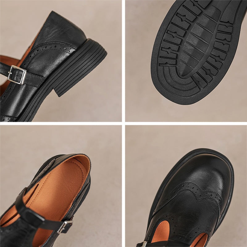 VeldaClassic – Elegant Leather Mary Janes