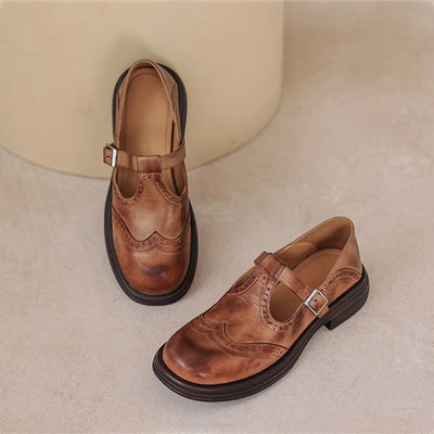 VeldaClassic – Elegant Leather Mary Janes